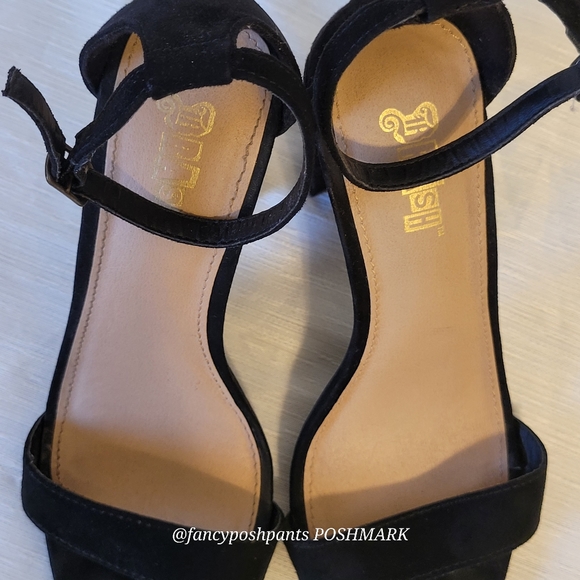 Chunky heel adjustable strap dressy sandal party prom dance shoe - Picture 4 of 17